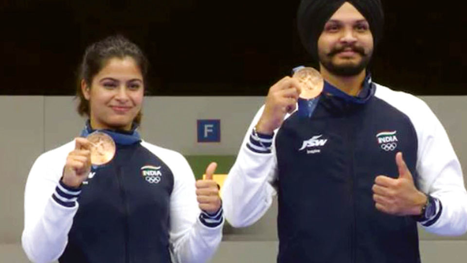 Paris Summer Olympics – 2024: Manu Bhaker, Sarabjot Singh win bronze in Air Pistol mixed event