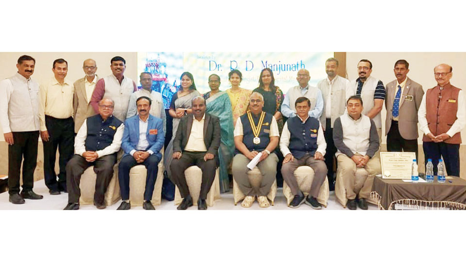 New office-bearers of Rotary Mysore Royal