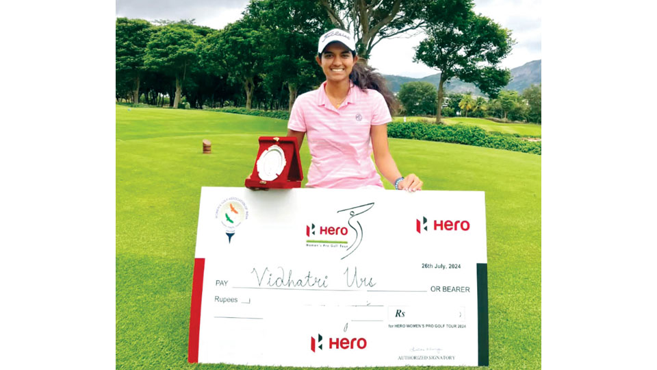 Women’s Pro Golf Tour – 2024: City’s Vidhatri wins second title after turning Pro