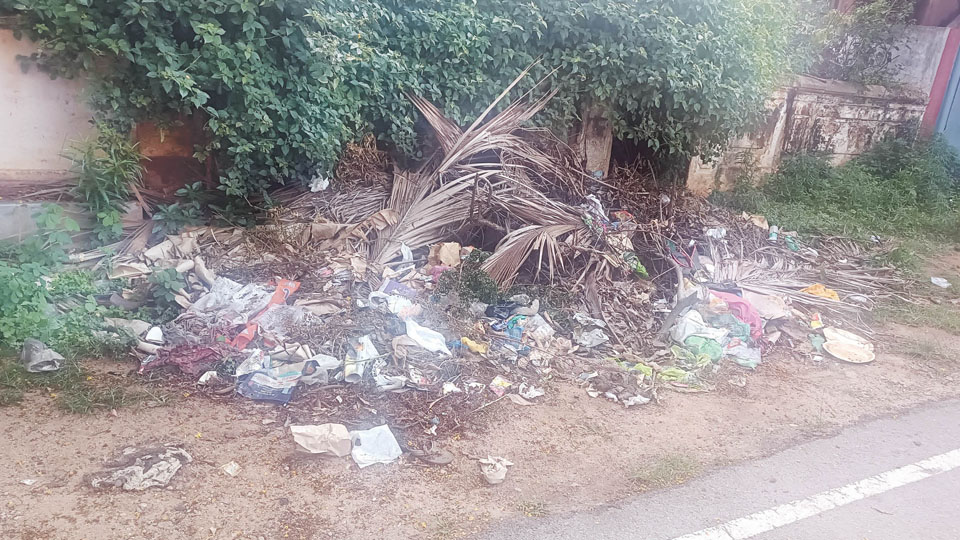 Appeal for garbage clearance on Devaparthiva Road