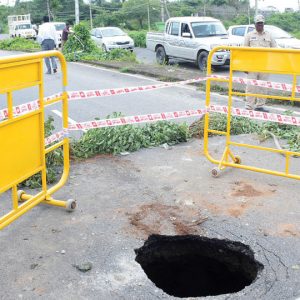 Sinkhole on Ring Road