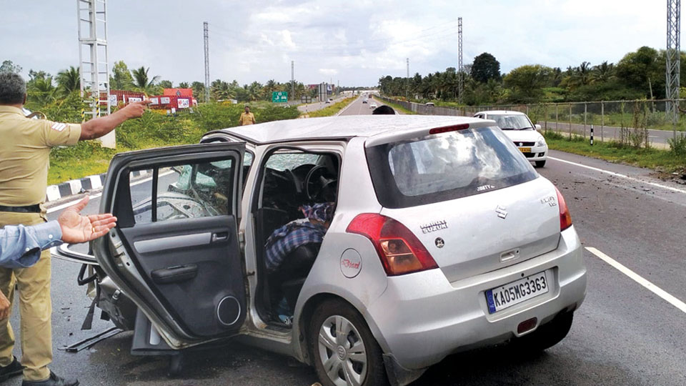Woman, son killed in accident on Mysuru-Bengaluru Highway