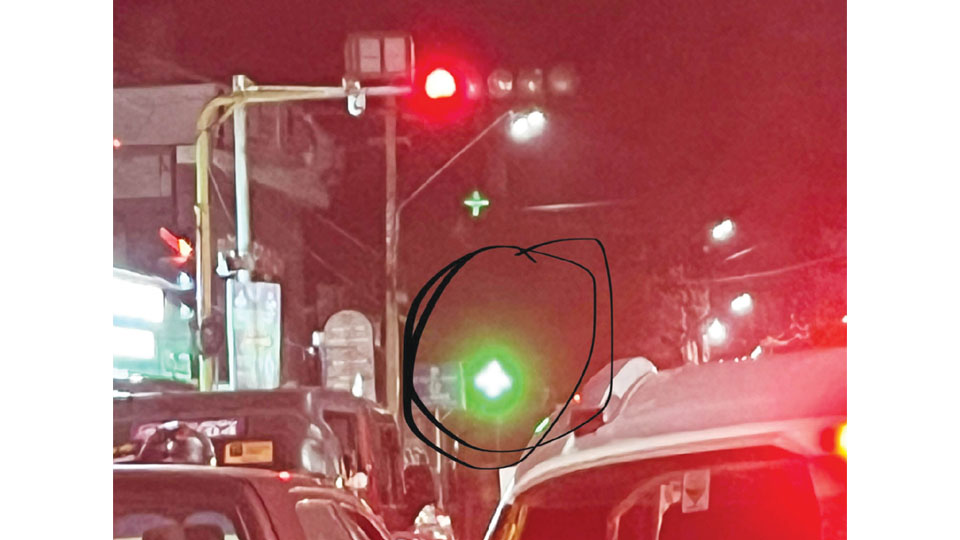 Misleading green LED lights outside many medical shops