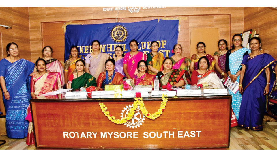 Installation of Inner Wheel Mysore South East