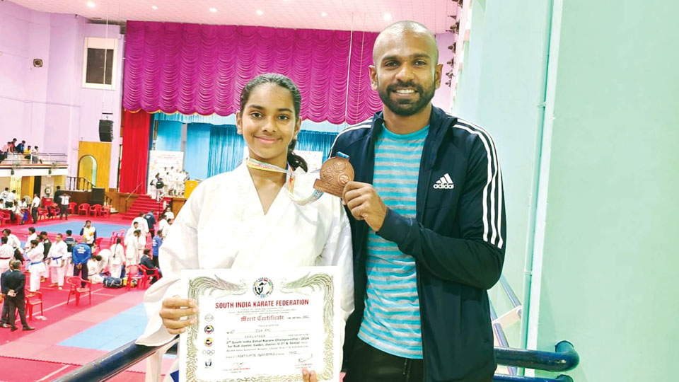 Medal winner at South Zonal Karate Championship