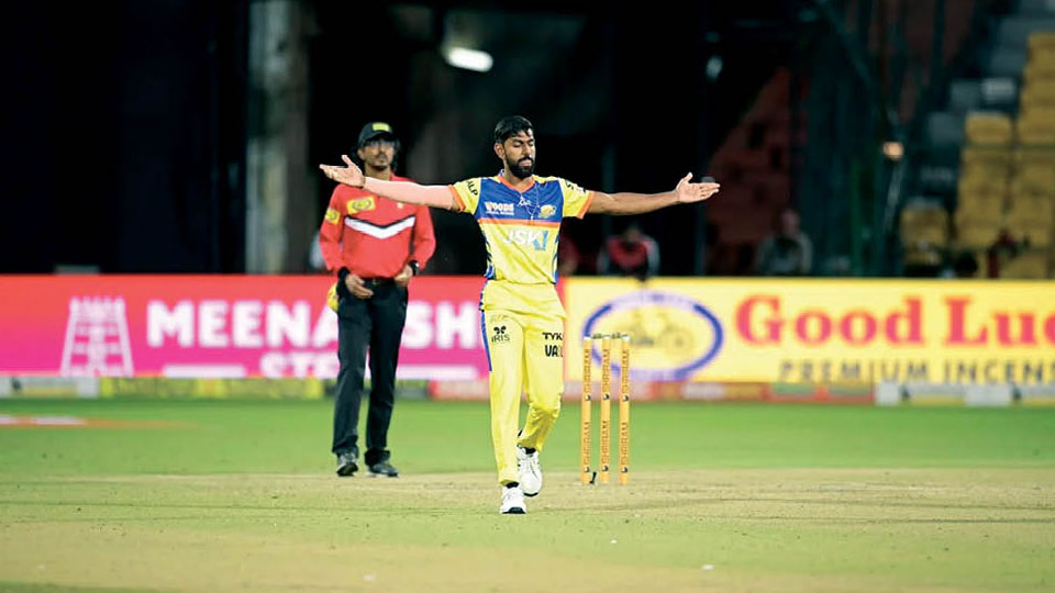 KSCA Maharaja Trophy T20: Suchith spins Warriors to victory against Tigers