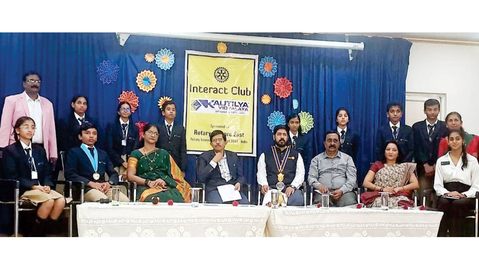 New team of Kautilya Vidyalaya Interact Club