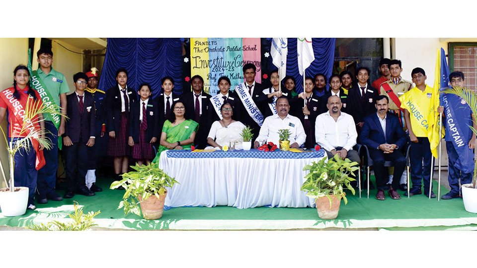 Investiture Ceremony at Orchids Public School