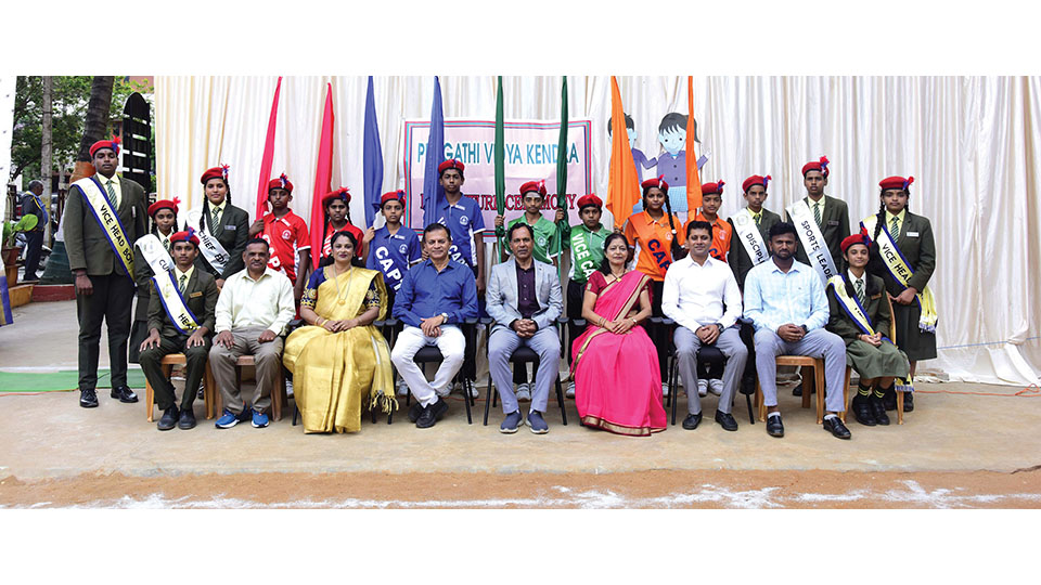 Investiture ceremony at Pragathi Vidya Kendra