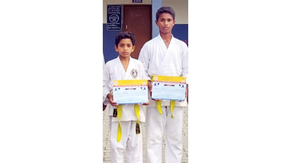 Prize-winners in Karate