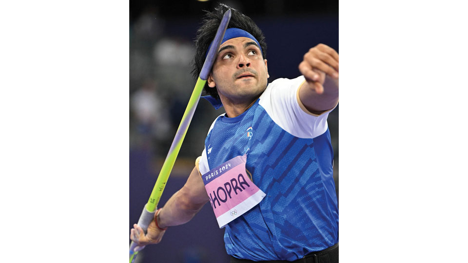 Neeraj settles for silver in javelin throw Star of Mysore