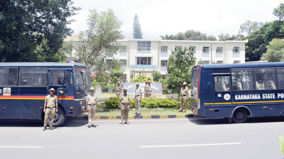 In anticipation of public order problems: security around the MUDA office increased