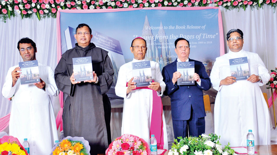 Bishop Emeritus launches ‘Leaves from the Pages of Time’