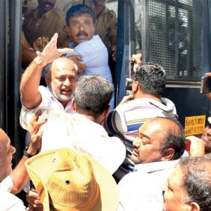 Cops detain JD(S) workers