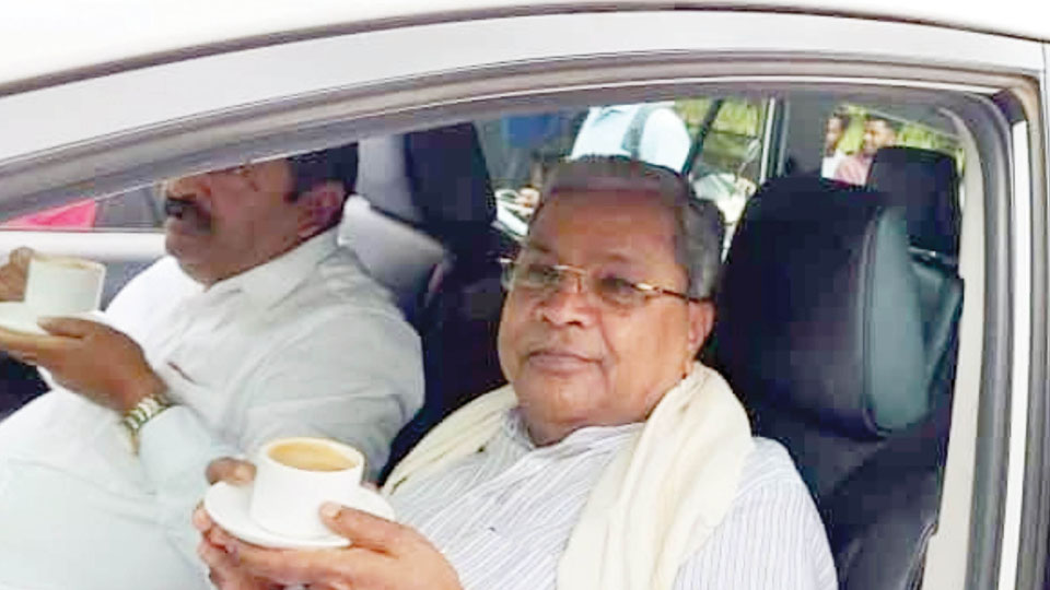 Siddaramaiah visits his under-construction house