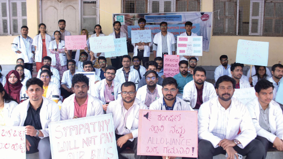 PG medicos demand hike in stipend