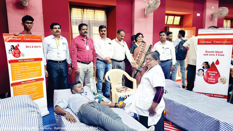 Blood Donation Camp on Hiroshima Day at St. Philos