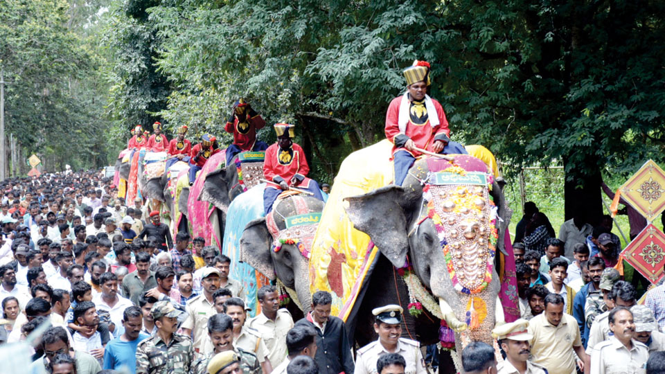 Mysuru Dasara 2024 from Oct. 3 to Oct. 12: Gajapayana begins amid much fanfare