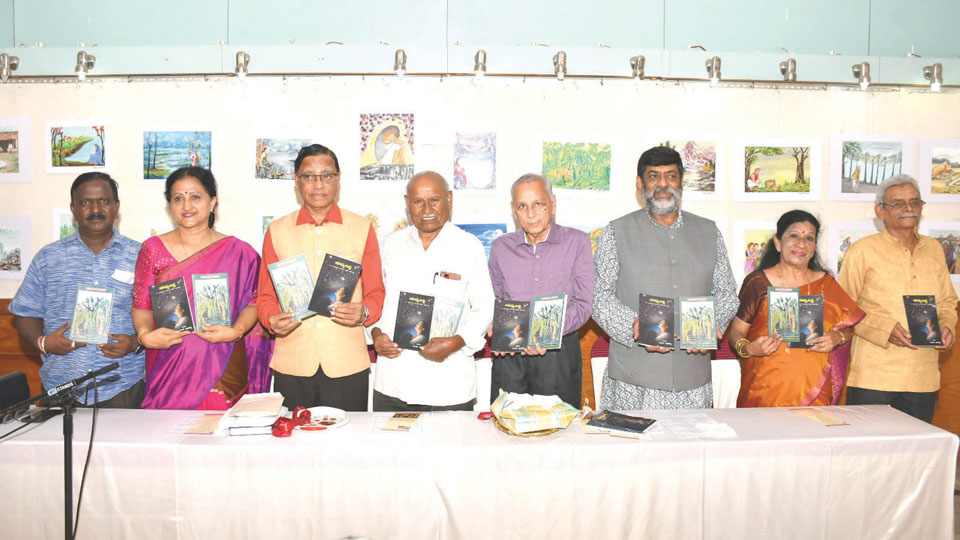 Painting expo held, books released