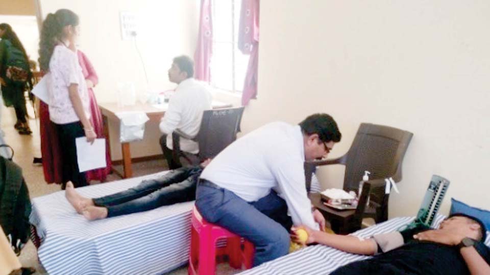 Blood Grouping & Blood Donation Camp held