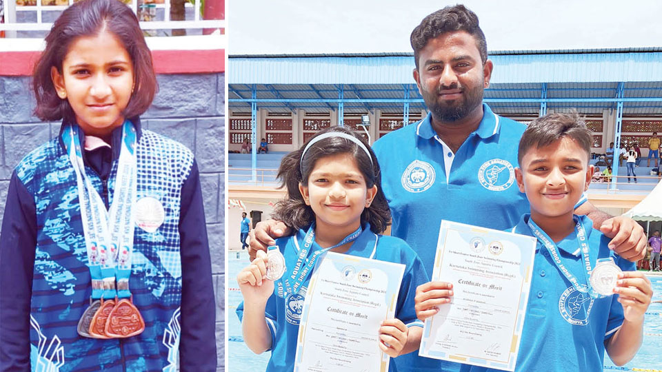 Mysuru swimmers win medals at Natl. Meet