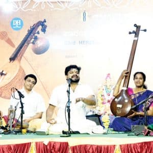 63rd Heritage Music Festival at 8th Cross Ganesha Pandal: Robust voice & technical excellence