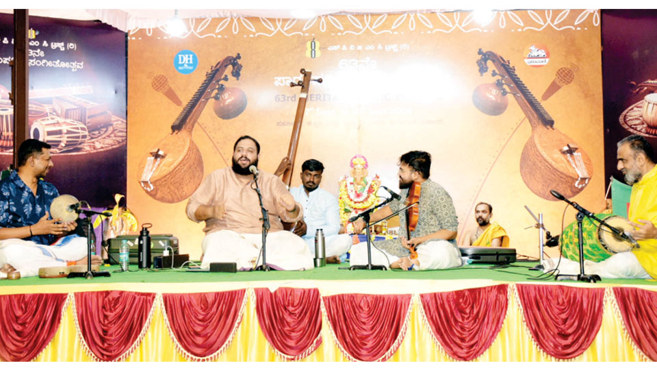 63rd Heritage Music Festival at 8th Cross Ganesha Pandal: Endowed with a sonorous voice