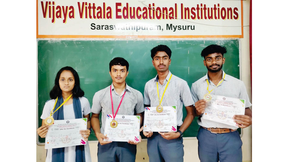 Vijaya Vittala students excel in grappling