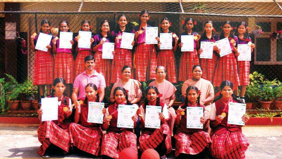 Winners of District-level Basketball Tournament