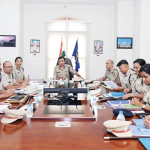 ADGP Hitendra reviews security ahead of Dasara