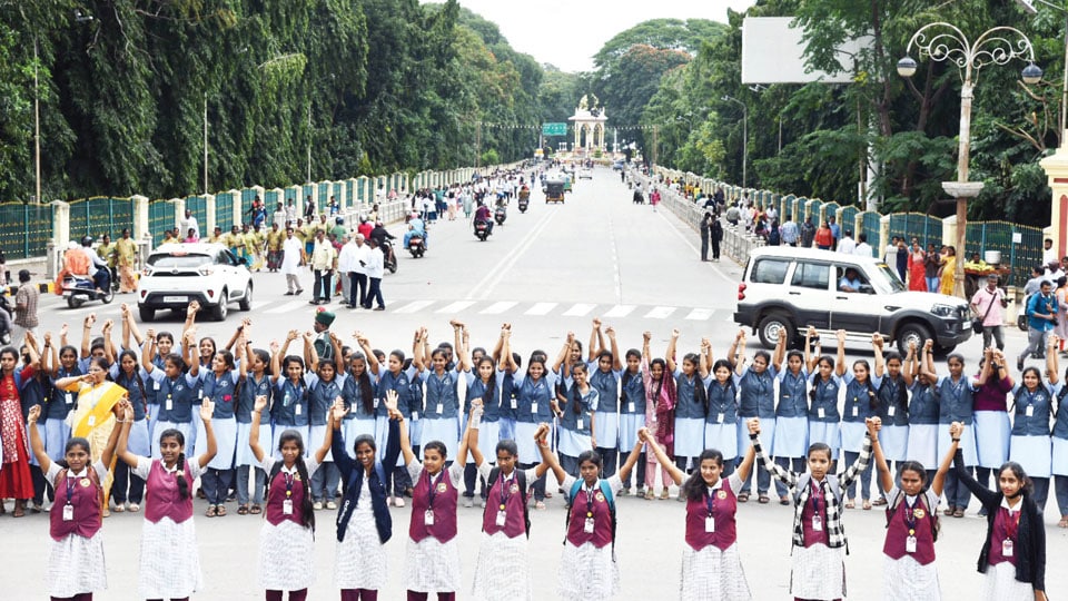 International Day of Democracy: 58-km human chain in Mysuru