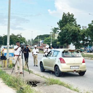 Traffic violations in August on Mysuru-Bengaluru Highway: Over one lakh vehicles caught but only 5,500 pay penalties 