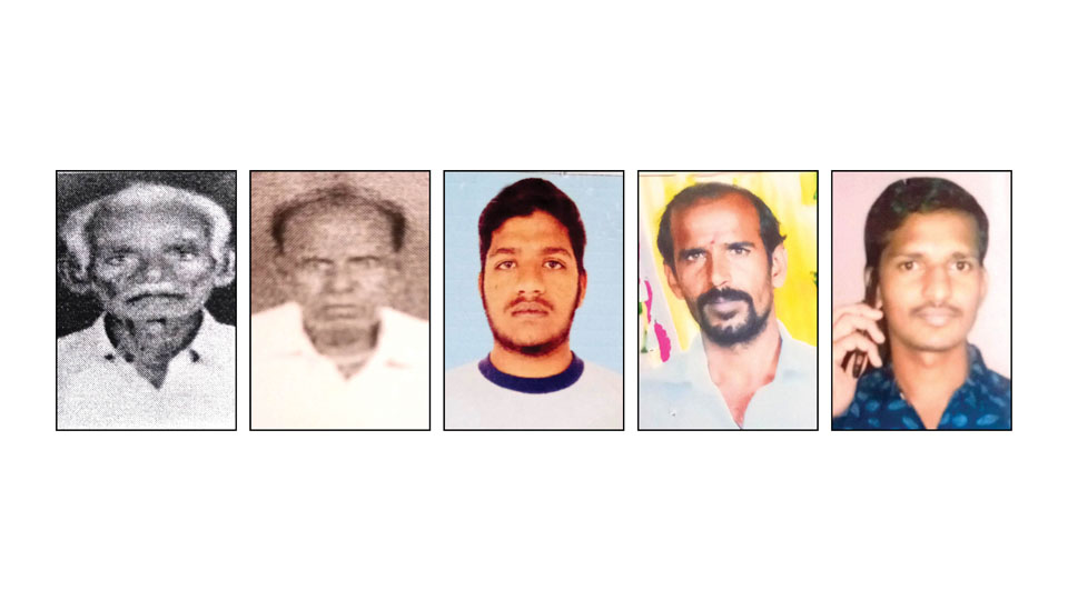 Elderly men among 7 persons go missing