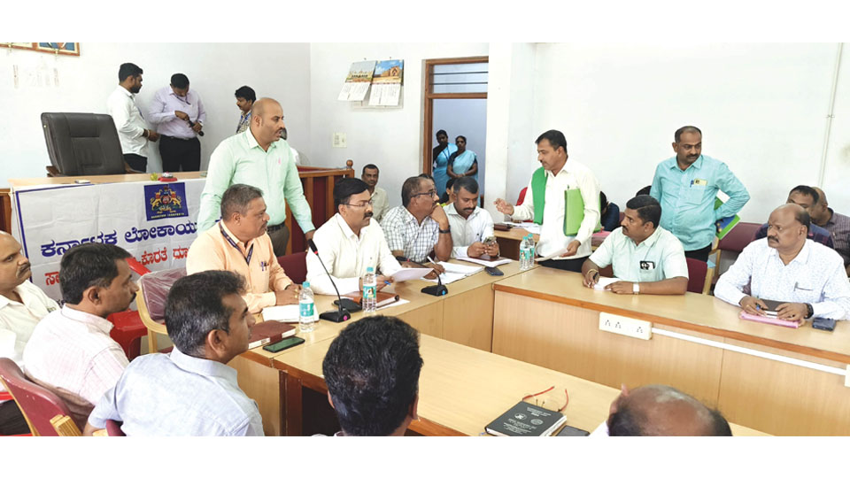 Lokayukta holds public grievances meet