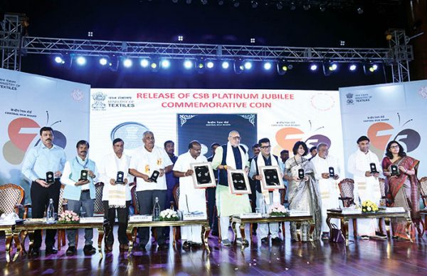 Platinum Jubilee of Central Silk Board: Hundreds of sericulture farmers ...