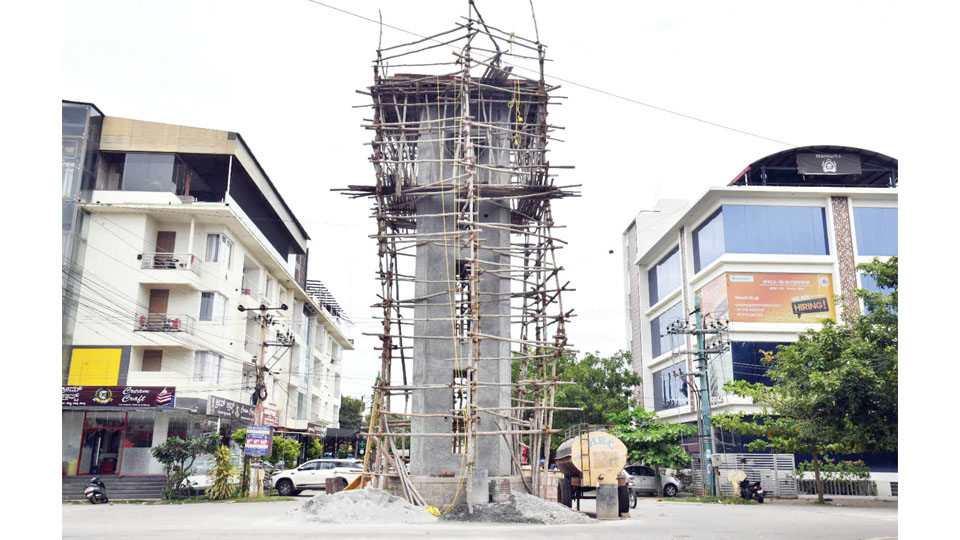 Vijayanagar’s 50-ft. clock tower to soon join city’s time towers