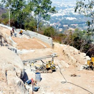 Chamundi Hill retaining wall works delayed again