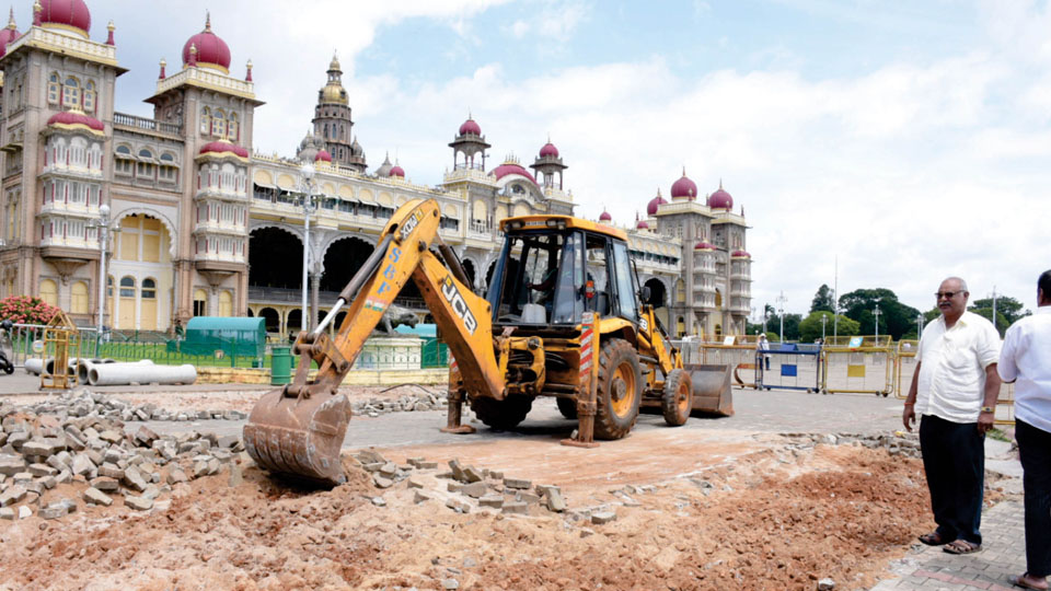 Works taken up in Palace premises