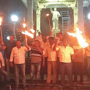 City Congress stages candle light demonstration