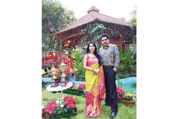 Wins first prize in Dasara Home Terrace Garden contest