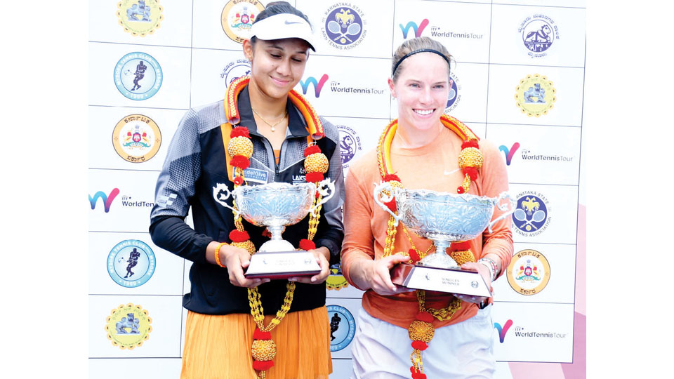 ITF Mysore Open Women’s World Tennis Tour: Jessie Aney stuns top-seed Rashmikaa to clinch title