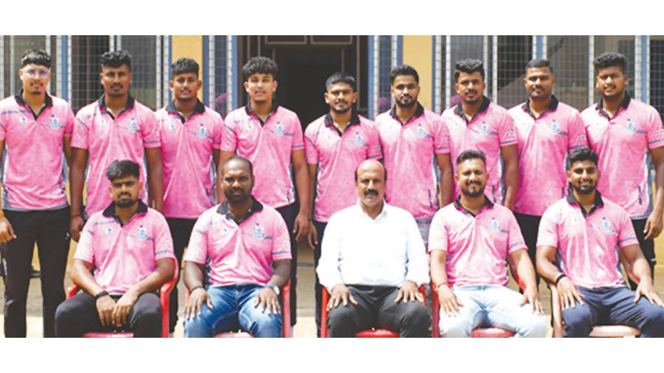 Mysore University Kabaddi Team at South Zone Championship