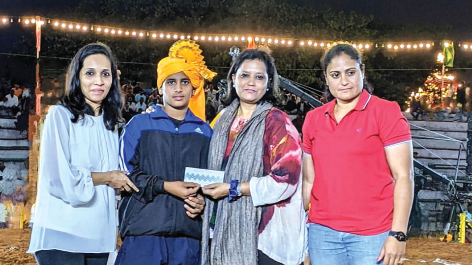 Mysuru wrestler feted