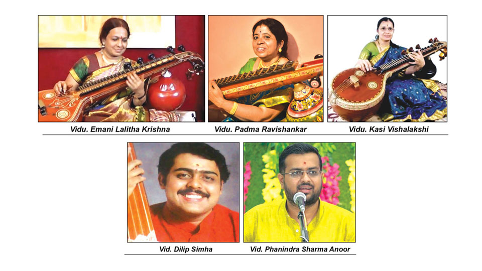 Nadabrahma Sangeeta Sabha brings two grand Veena concerts this weekend