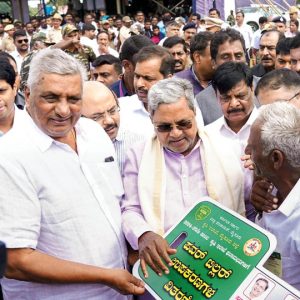 CM launches dev. works worth Rs. 501 crore in his Varuna Constituency