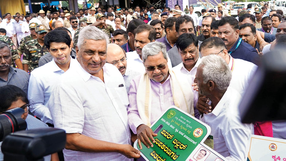 CM launches dev. works worth Rs. 501 crore in his Varuna Constituency