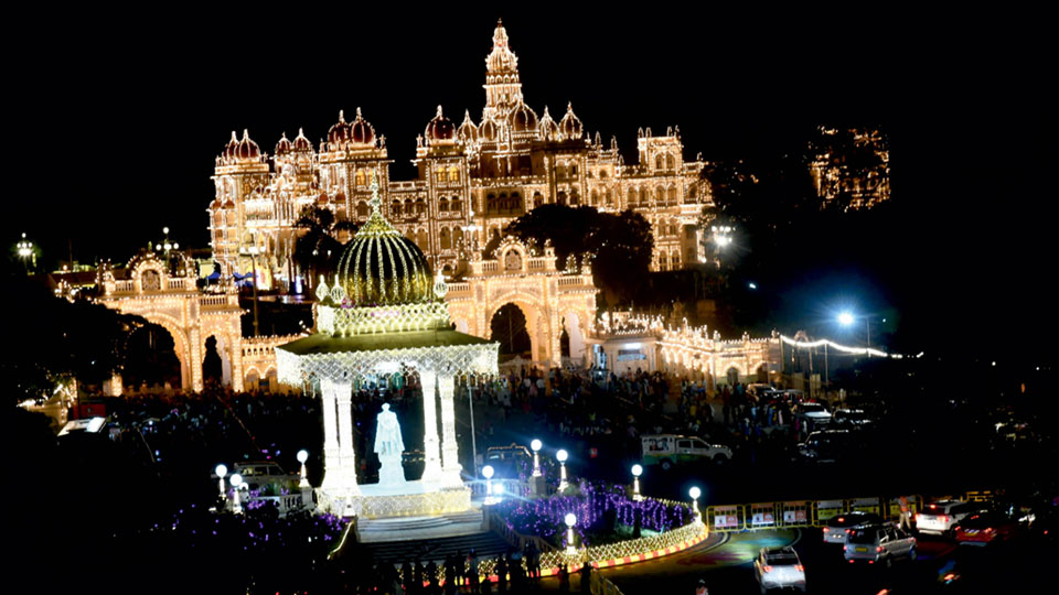 Dazzling Dasara illumination ends