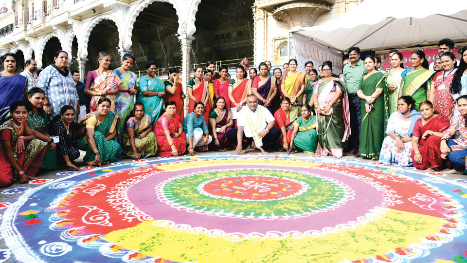 Rangolis add colour to Nada Habba