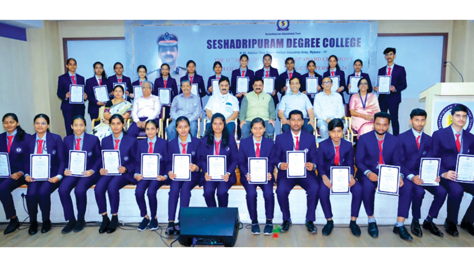 SET Merit Scholarship Award ceremony and felicitation to toppers held