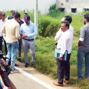 Lokayukta Police inspect disputed 14 sites in Vijayanagar 3rd & 4th Stages